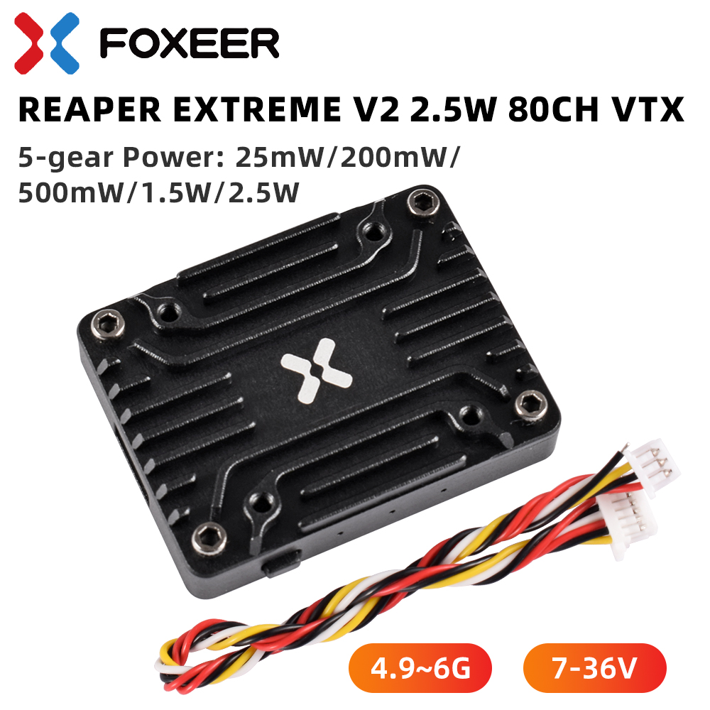 Foxeer 4.9-6G Reaper Extreme V - Foxeer Reaper Extreme 2.5W Vtx のレビューと価格